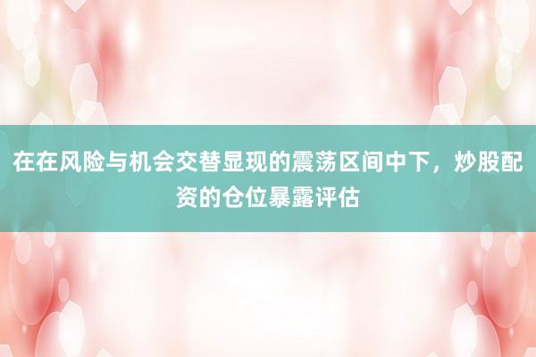在在风险与机会交替显现的震荡区间中下，炒股配资的仓位暴露评估