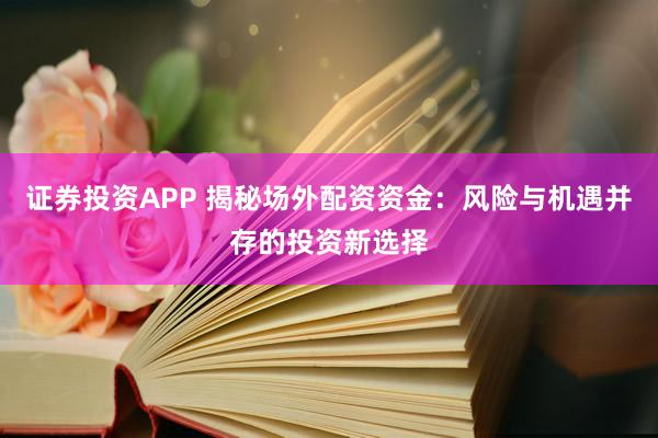 证券投资APP 揭秘场外配资资金：风险与机遇并存的投资新选择